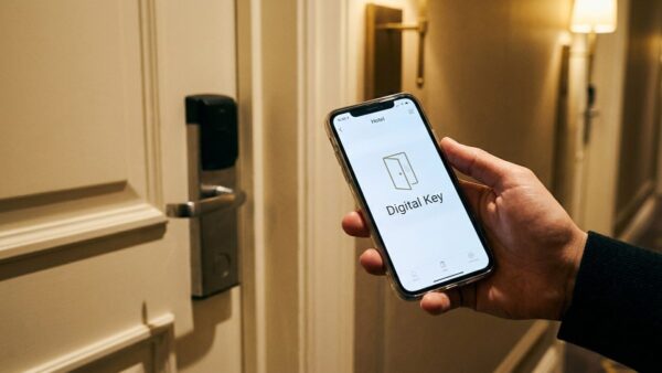 Hilton Honors App Login mit Digital Key am Smartphone