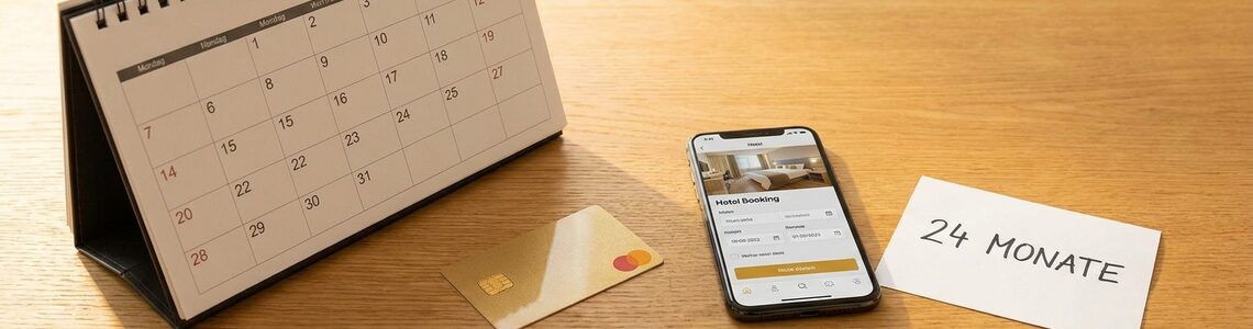 Hilton Punkte einloesen Kalender und Hotel-Buchung 24 Monate Gueltigkeit