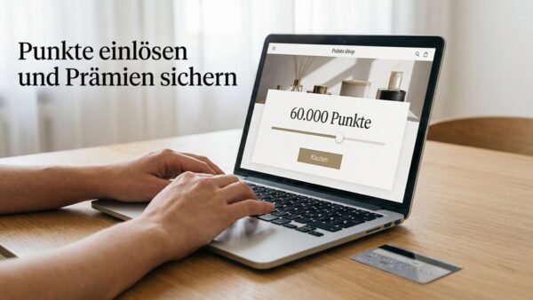 Hilton Punkte kaufen über Points.com am Laptop
