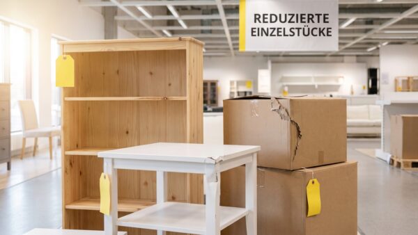 ikea zweite chance fundgrube bereich IKEA Zweite Chance Bereich mit reduzierten Möbeln und beschädigten Verpackungen