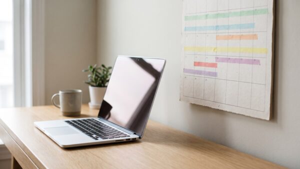 Kalender mit markierten Aktionswochen für Laptop-Angebote 2026