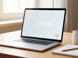 Microsoft Rewards Punktestand auf Notebook mit Bing-Suche
