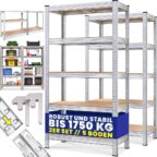 Monzana 2X Schwerlastregal 180x90x40 1750kg