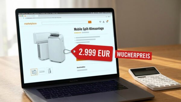Midea PortaSplit zum Wucherpreis von 2.999 Euro auf Online-Marktplatz gelistet