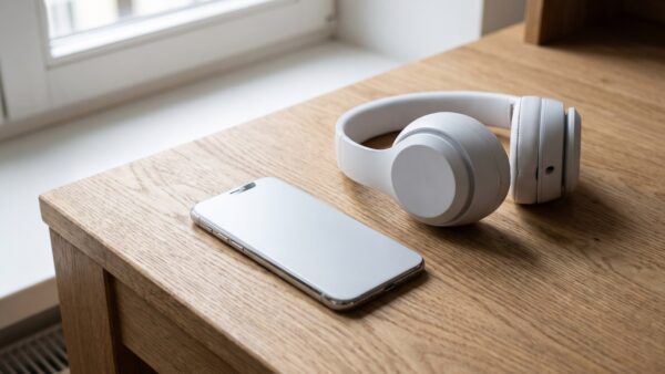 spotify premium kostenlos 1 Spotify Premium kostenlos nutzen — Smartphone mit Musik-Streaming-App und Kopfhörern