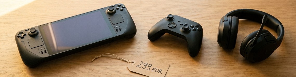 Steam Deck 2026 Kaufberatung Header mit Gaming-Handheld
