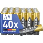 VARTA Batterien AA 40 Stück Power on Demand Alkaline 1,5V Vorratspack