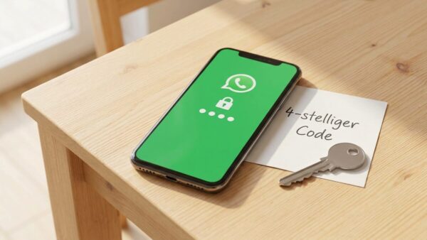 whatsapp benutzername schluessel WhatsApp Benutzernamen-SchlĂĽssel als 4-stelliger Code auf dem Smartphone