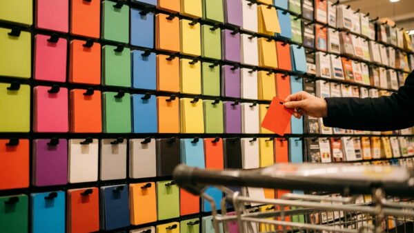 wunschgutschein kaufen supermarkt Wunschgutschein kaufen an der Gutscheinkarten-Wand im Supermarkt