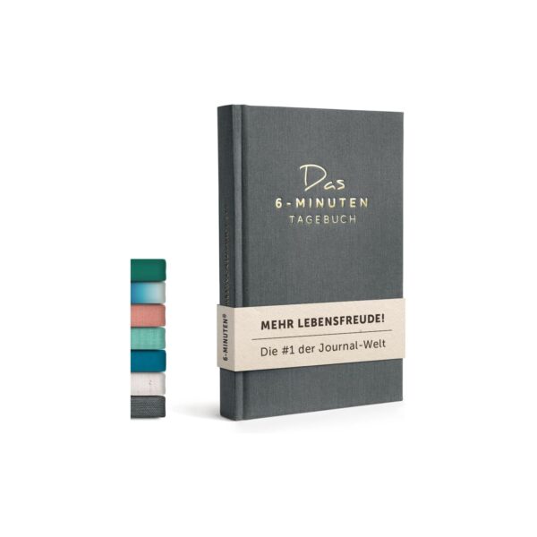 6 minuten tagebuch 2026 6-Minuten Tagebuch für Erwachsene 2026 (Das Original) Dankbarkeitstagebuch Anthrazit