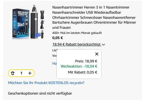 Preisfehler