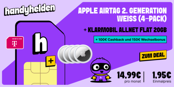 Week 32 Apple AirTag 2. Generation Weiss 4 Pack Telekom 1200x600 Week 32 Apple AirTag 2. Generation Weiss 4 Pack Telekom 1200x600