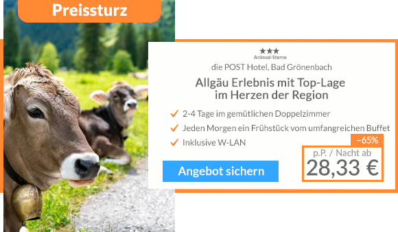 animod die post hotel bad groenenbach die POST Hotel Bad Grönenbach Allgäu Angebot bei Animod