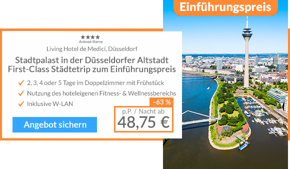 animod living hotel de medici duesseldorf Living Hotel de Medici Düsseldorf Angebot bei Animod