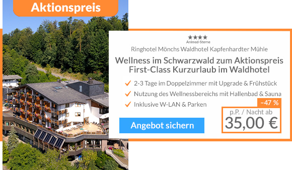 animod ringhotel moenchs waldhotel schwarzwald Ringhotel Mönchs Waldhotel Kapfenhardter Mühle Schwarzwald Angebot bei Animod