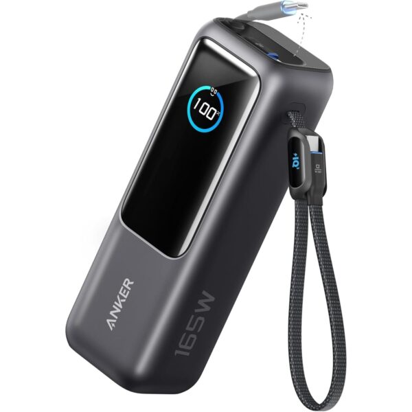 anker laptop powerbank 25000mah Anker Laptop Powerbank 25.000 mAh mit 165 W und integriertem USB-C-Kabel