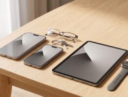 apple familienfreigabe uebersicht Apple Familienfreigabe: vier Geraete einer Familie auf einem Tisch