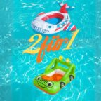 Bestway Lil Navigator Kinder-Schlauchboot im Flugzeug- und Auto-Design