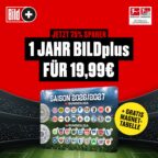 BILDplus Jahresabo für 19,99€ statt 79,99€ + GRATIS Bundesliga-Magnettabelle Saison 2026/27