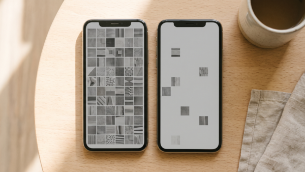 bloatware entfernen bild 3 Vorher-Nachher-Vergleich: voller und aufgerÀumter App-Bildschirm