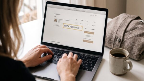 bonprix gutschein inline2 1600x900 1 bonprix Rabattcode im Warenkorb einlösen am Laptop