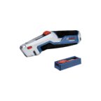 Bosch Professional Universal-Teppichmesser mit Aluminiumgehäuse und 10-teiligem Ersatzklingen-Set