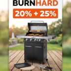 BURNHARD Rabattaktion 20 Prozent auf Grills und 25 Prozent auf Zubehoer