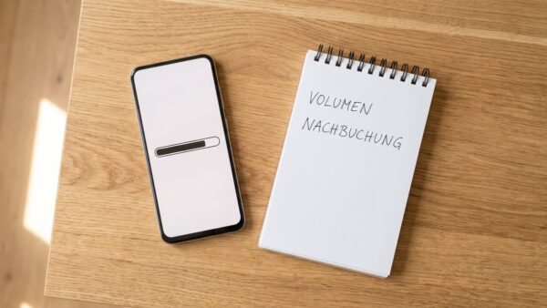 datenautomatik bild 1 Datenvolumen fast aufgebraucht: Smartphone mit vollem Fortschrittsbalken