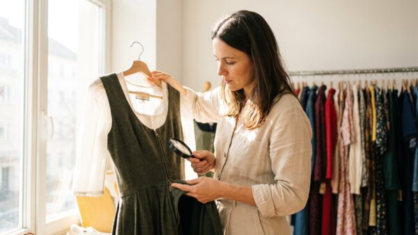 dirndl guenstig kaufen gebraucht Gebrauchtes Dirndl im Second-Hand-Laden auf Zustand prĂŒfen