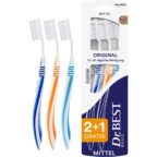 Dr.BEST Original Zahnbürste Mittel Vorteilspack 3 Stück