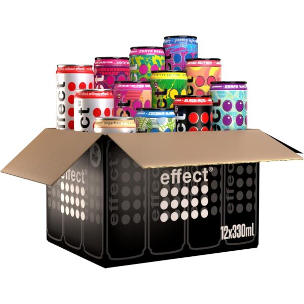 effect Probierpaket Energy Drink mit 12 Dosen à 330 ml, alle Sorten in einer Box