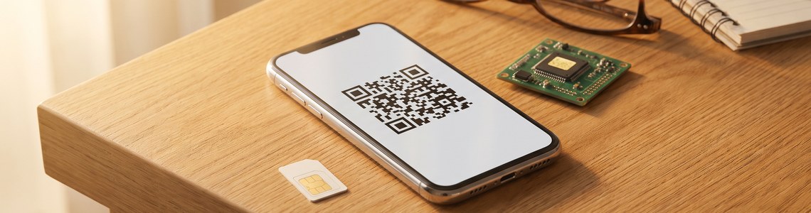 eSIM Ratgeber 2026 Header mit Smartphone und SIM-Karte