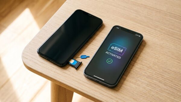 esim vergleich eSIM oder SIM-Karte Vergleich zweier Mobilfunkprofile im Smartphone