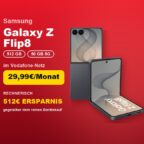 Samsung Galaxy Z Flip8 mit 512 GB im Vodafone-Tarif fuer 29,99 Euro pro Monat