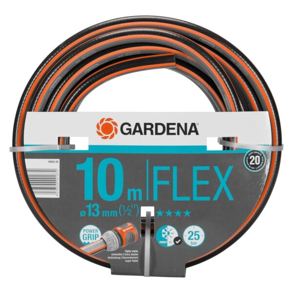 gardena comfort flex schlauch 13 mm 10m Gardena Comfort FLEX Schlauch 13 mm (1/2 Zoll), 10 m Gartenschlauch mit Power-Grip-Profil