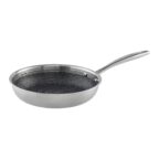 Gourmesto Wokpfanne Silver Line 30 cm aus Edelstahl mit Antihaftbeschichtung
