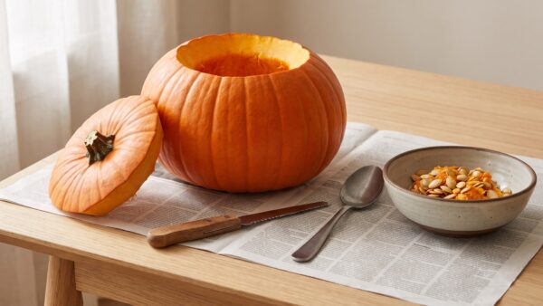 halloween kuerbis schnitzen Kuerbis schnitzen Anleitung Schritt fuer Schritt