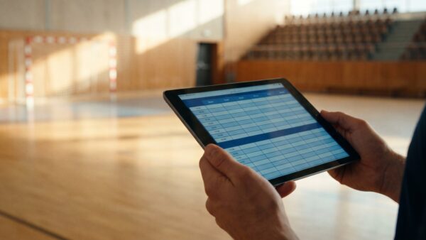 Spielplan der Handball-Bundesliga auf dem Tablet prüfen, wo das Spiel heute live läuft