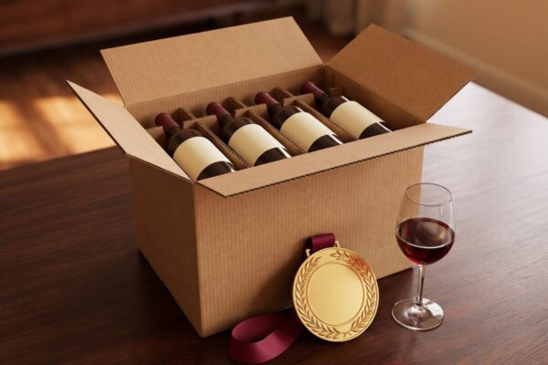 hawesko praemierte weine lieferung HAWESKO Weinversand - Weinkarton mit sechs Flaschen prÀmierter Weine und Goldmedaille