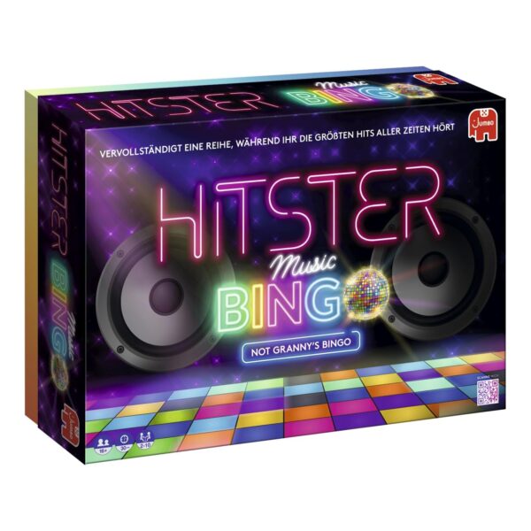 Hitster Bingo Musik-Brettspiel für Spielabende, Partys und Familienspaß (deutsche Ausgabe)
