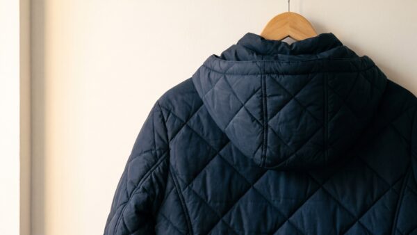 Winterjacke mit Steppmuster und Kapuze als Beispiel fuer Hoehenhorn Outdoor-Bekleidung