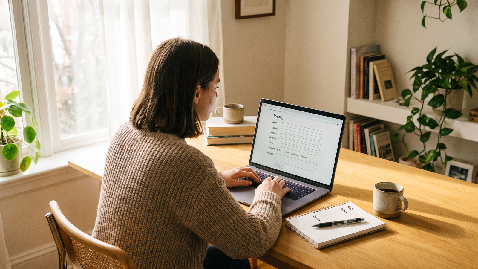 hoteltester werden bild 3 Bewerbung als Mystery Guest im Testerprofil einer Agentur am Notebook