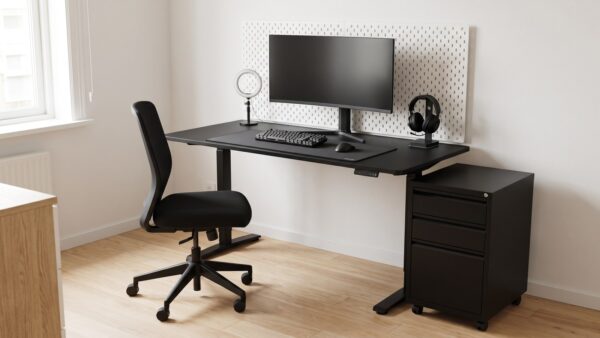 IKEA Gaming-Moebel: Schreibtisch, Stuhl und Zubehoer im Setup