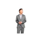 JACK & JONES Male Einreihiger Blazer JPRJAXON Slim Fit Dark Grey Melange