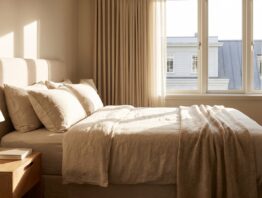 Hotelzimmer mit Blick auf die Kueste