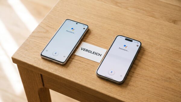 Apple Intelligence und Galaxy AI im Vergleich auf zwei Smartphones