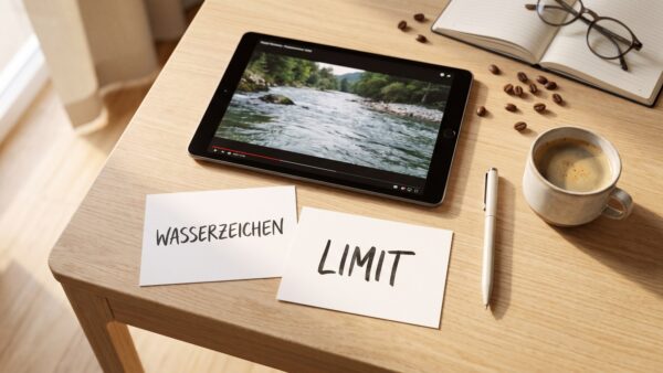 KI-Videoeditor Gratis-Version mit Wasserzeichen und Limit