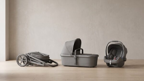 3 in 1 Kinderwagen mit Wanne Sitz und Babyschale