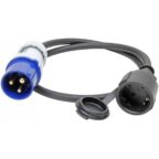 Kopp CEE Caravan-Adapterleitung 16A IP44 80 cm Camping-Adapterkabel