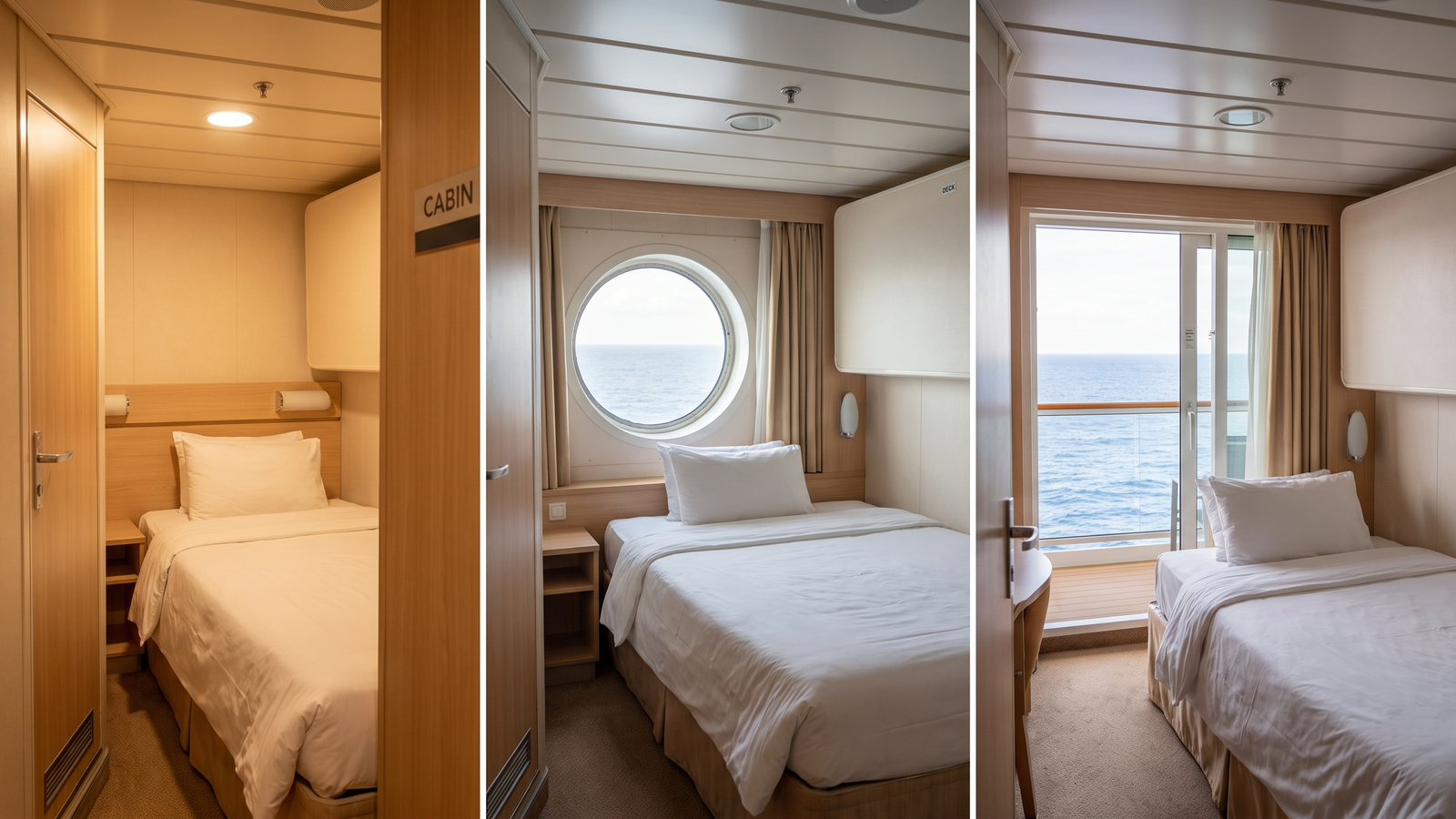 kreuzfahrt kabine bild 1 Kabinenarten auf dem Kreuzfahrtschiff: Innenkabine, AuĂenkabine und Balkonkabine im Vergleich